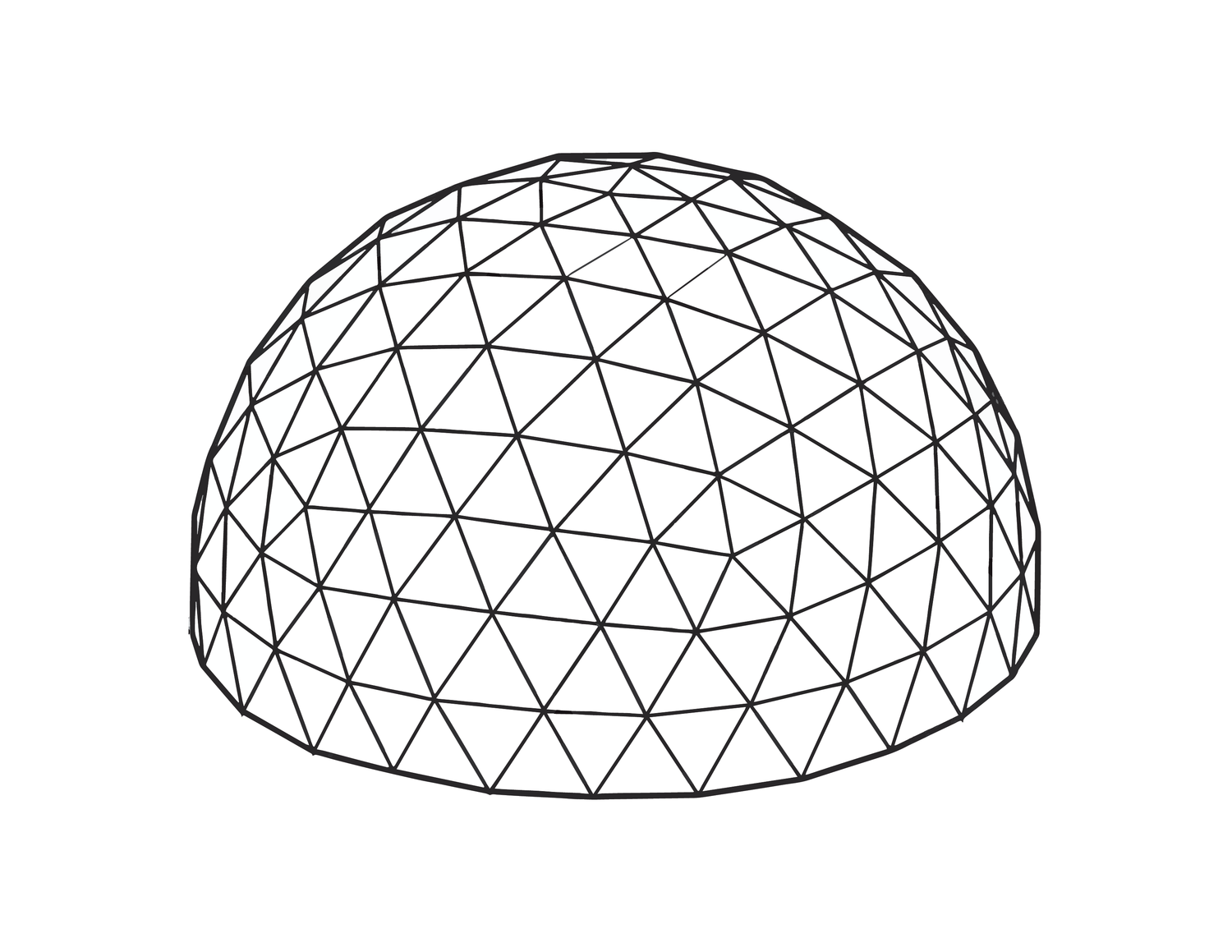 Geodesic domes (Basic Package) frame and cover